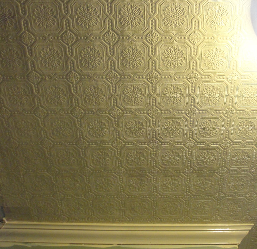 Wallpaper It Is Made To Look Like Pressed Tin Ceiling Tiles