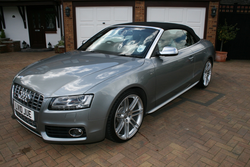 Superb Audi S5 Convertible In Monsoon Grey With Full Leather Seats