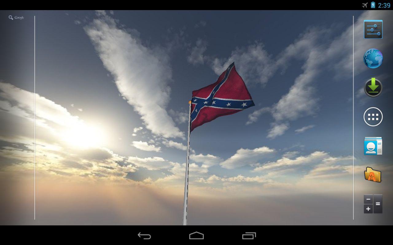 Real Rebel Flag Live Wallpaper   screenshot 1280x800