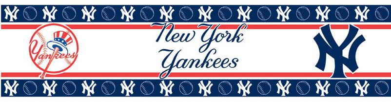 Mlb New York Yankees Wall Border Baseball Peel N Stick Roll