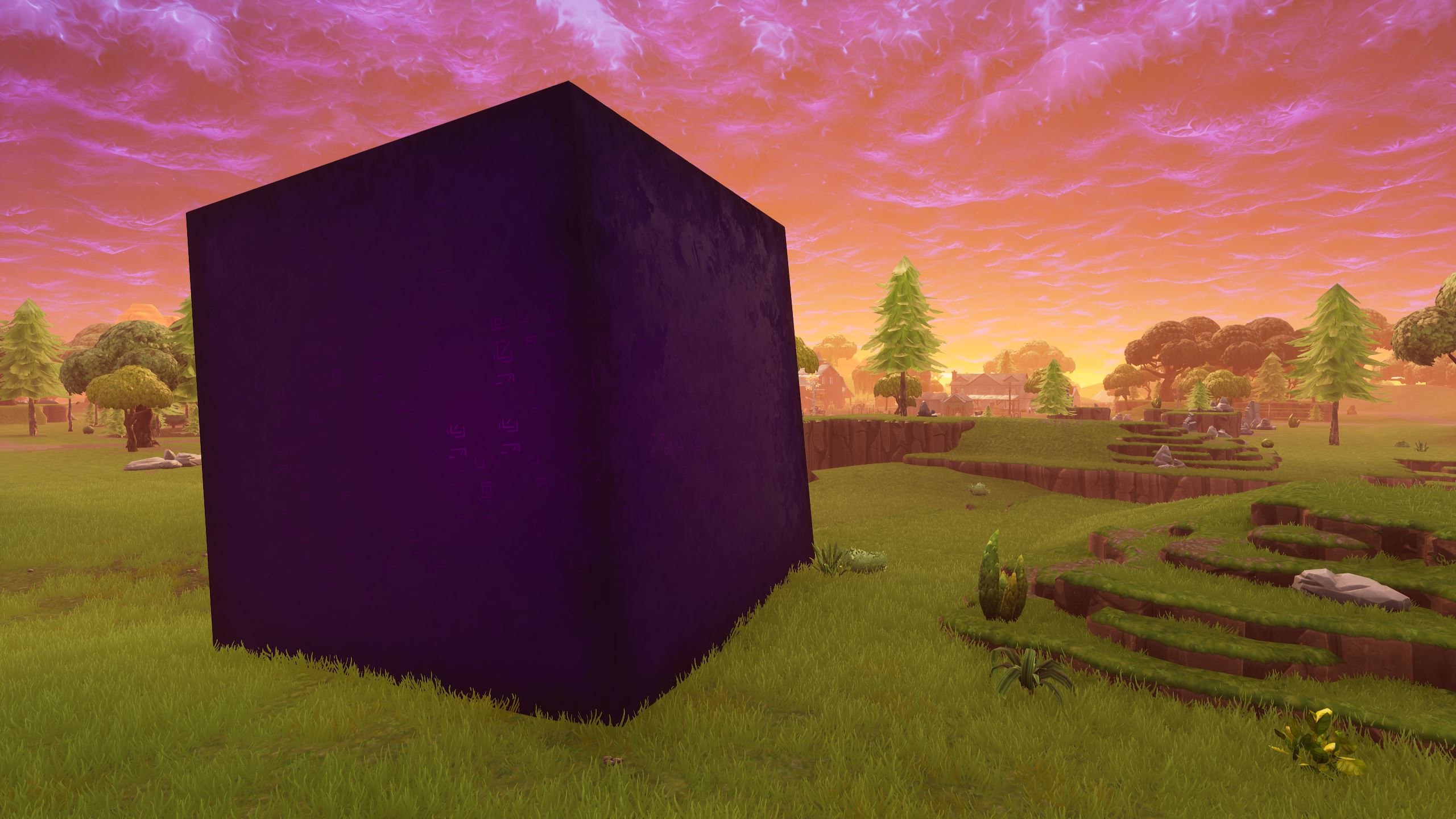 What S In Fortnite Mysterious Purple Cube Pc Gamer