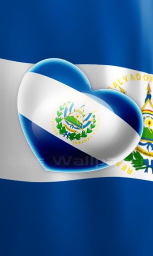 Bigger Love El Salvador Flag For Android Screenshot