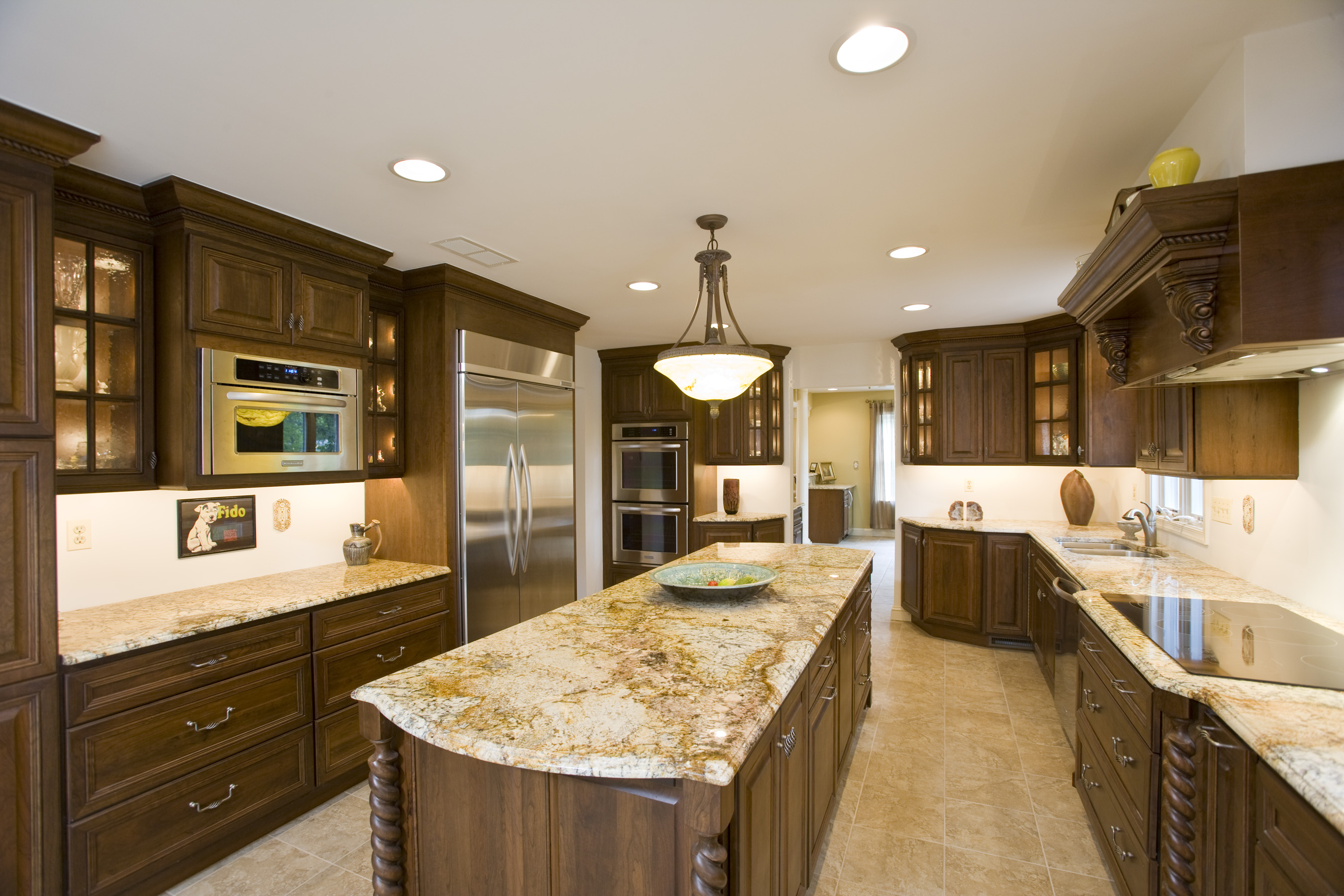 Free Download With Granite Countertops Oak Kitchen Cabinets With