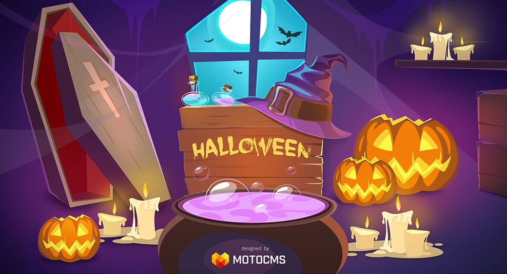 Halloween Desktop Wallpaper Grab A Festive Gift From Motocms