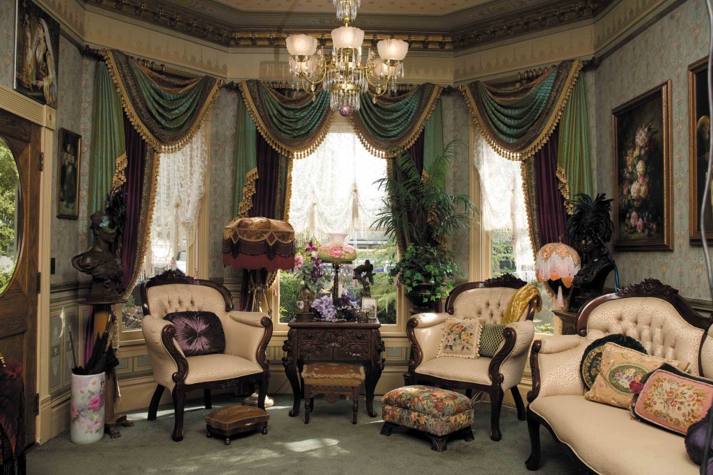Layers Upon Of Color And Fabric Create A Luxurious Parlor In