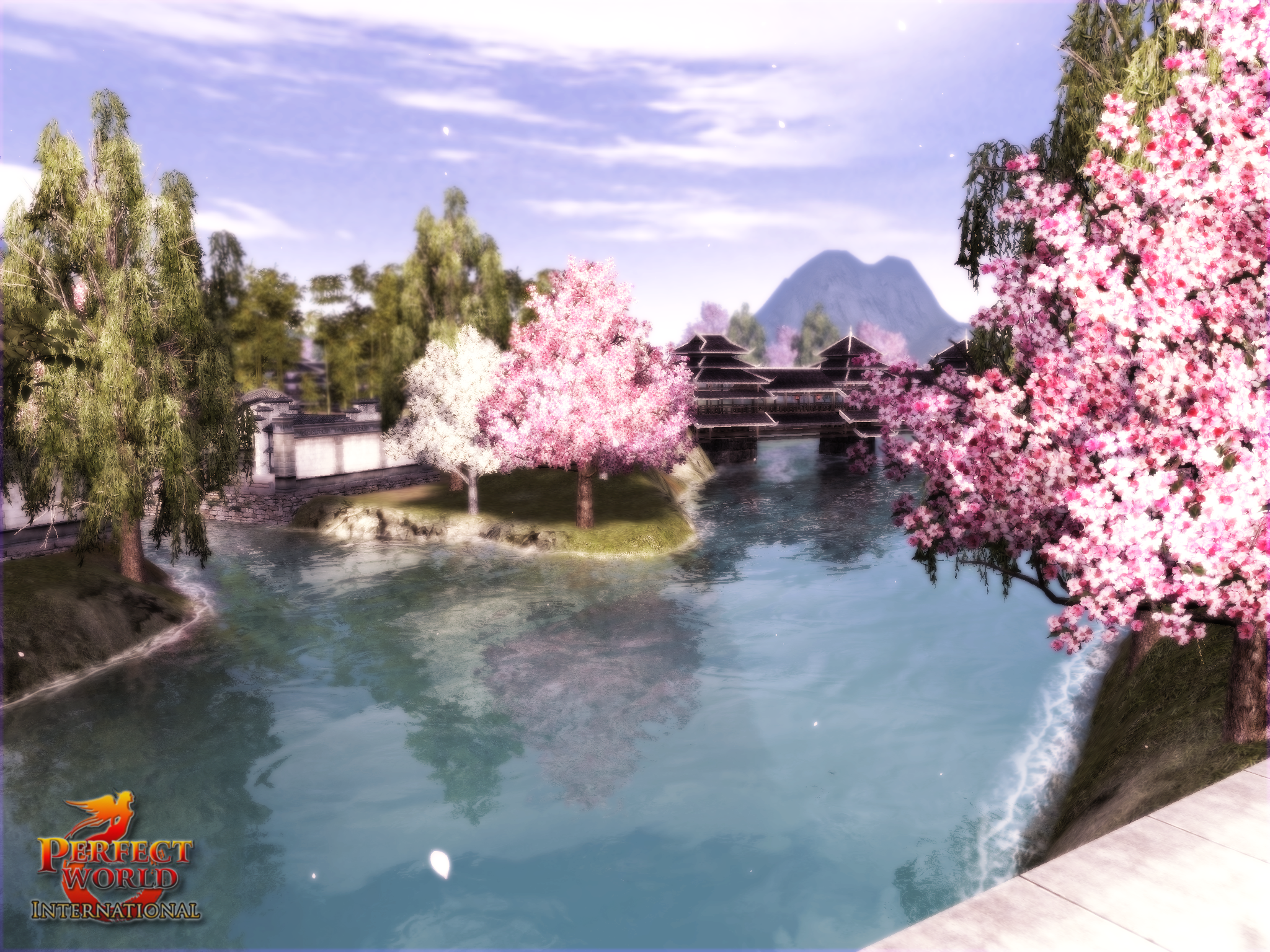 Pwi Sakura Bridge Wallpaper By Shinigami Jay