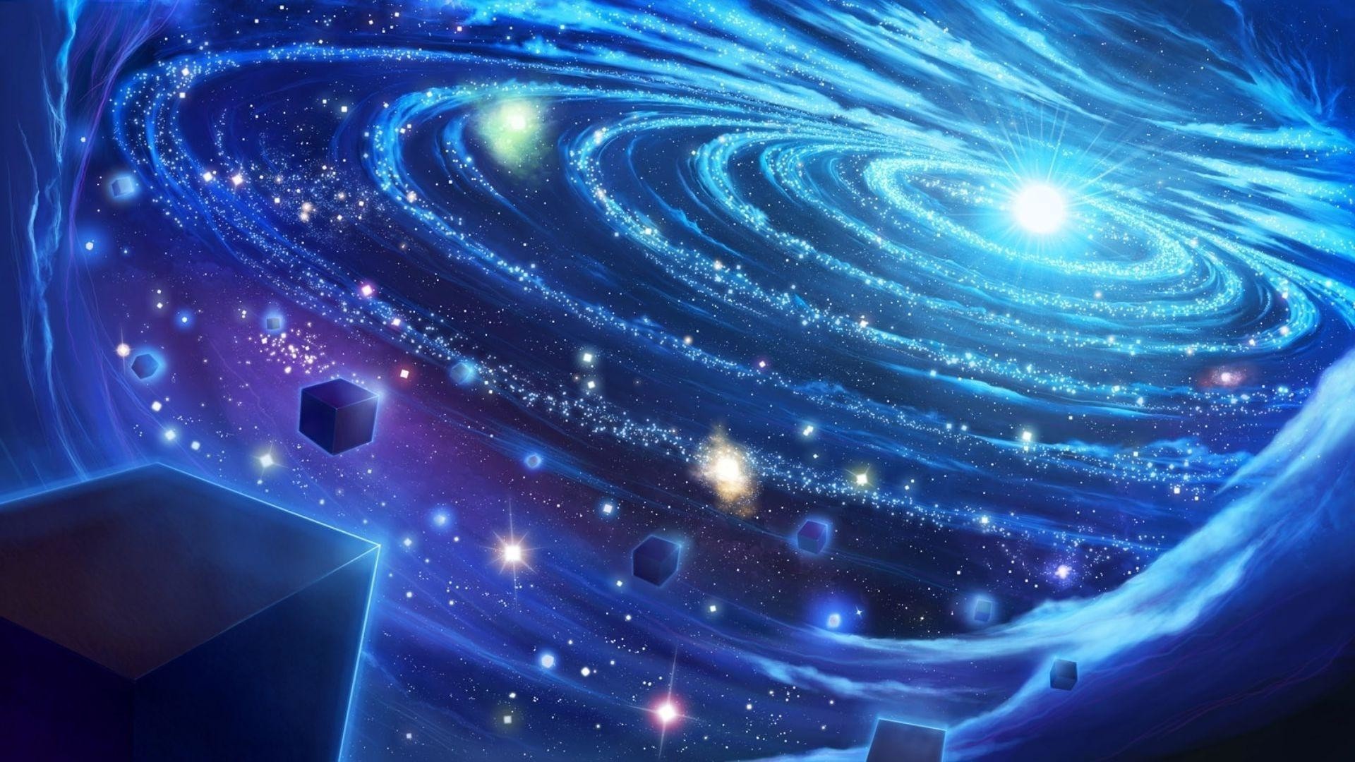 Blue Galaxy Wallpaper
