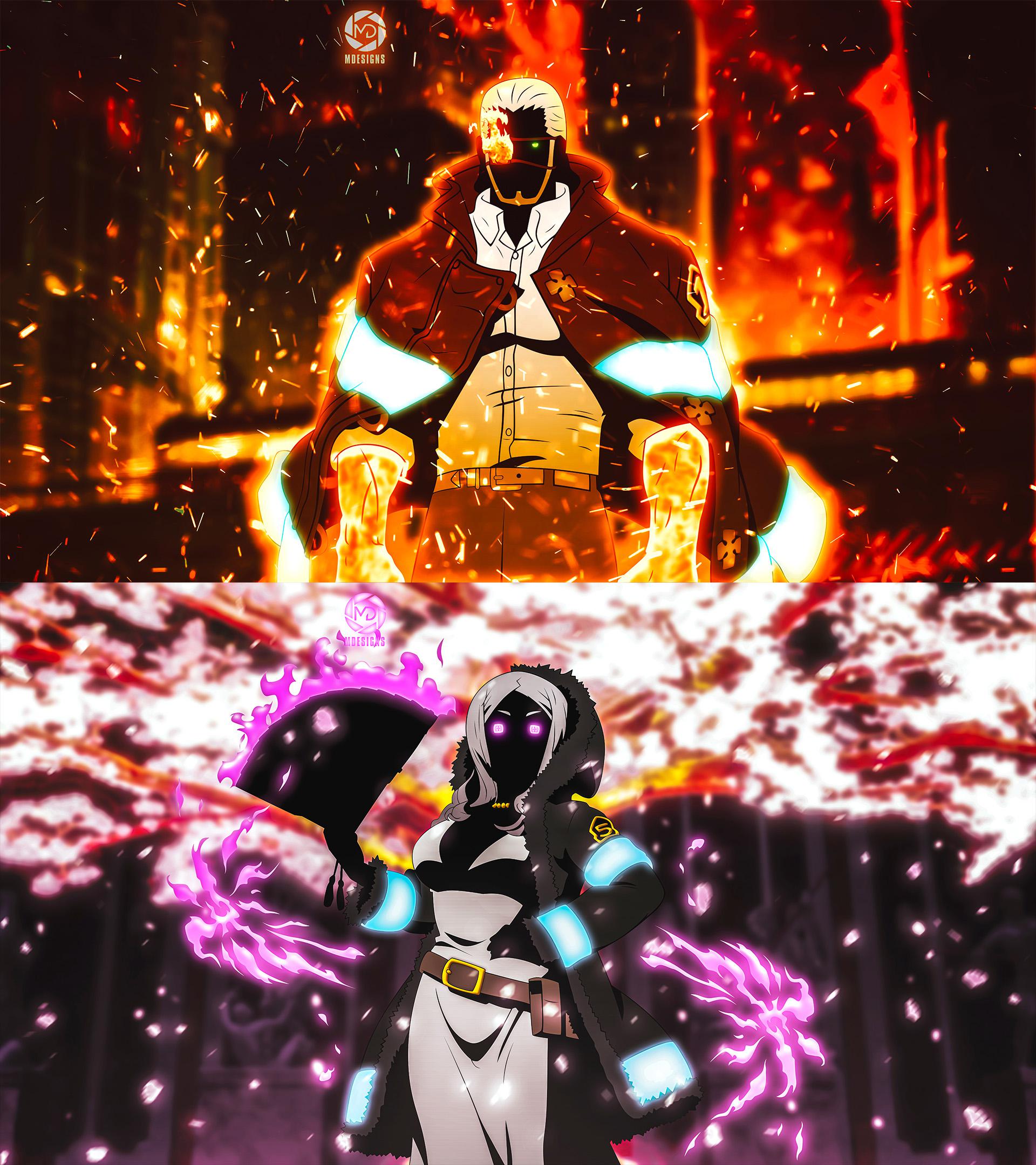 I Finished My Final Fire Force Wallpaper Might Come Back Later To Do More But For Now Am