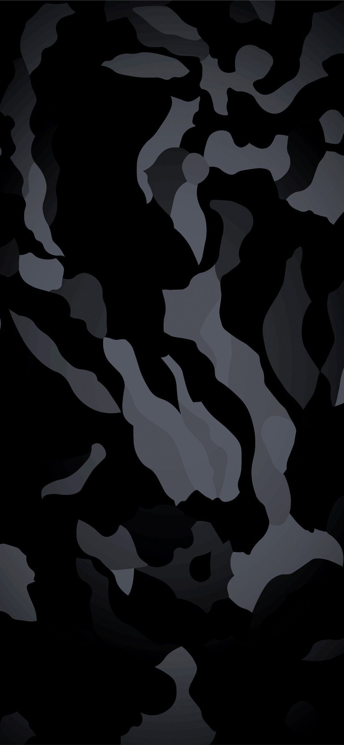 Black Pattern Military Camouflage Desig