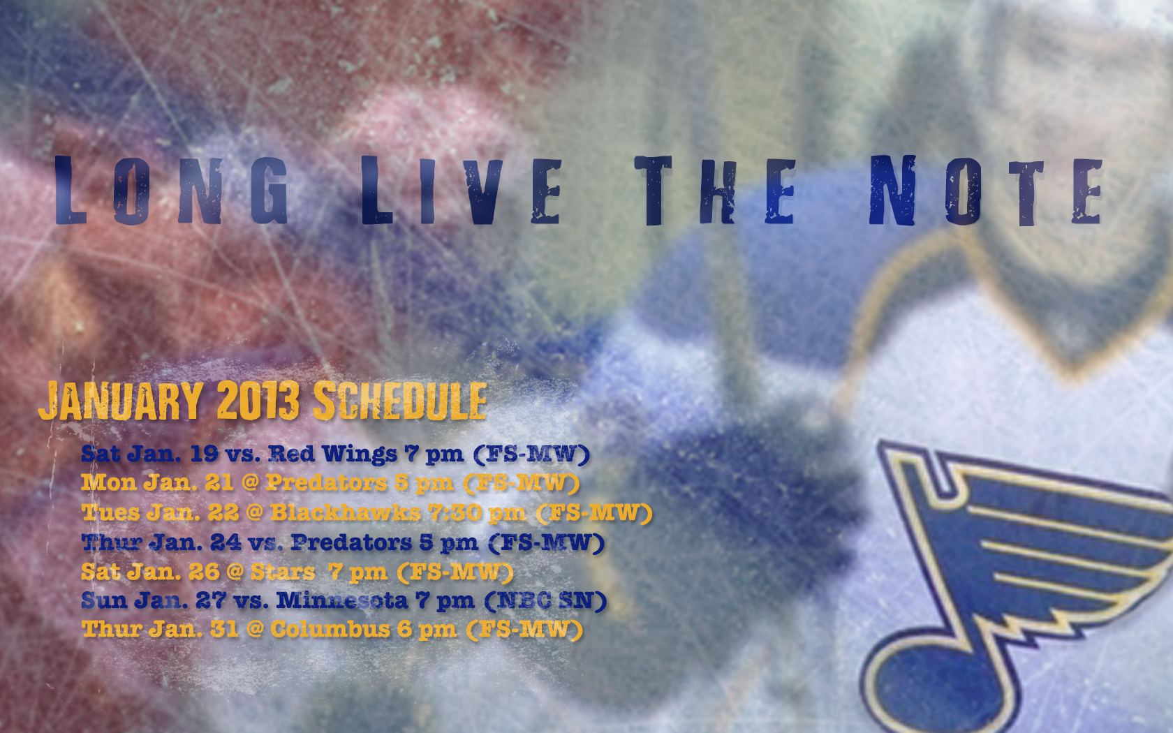 Jan St Louis Blues Schedule Wallpaper By Realbadrobot On