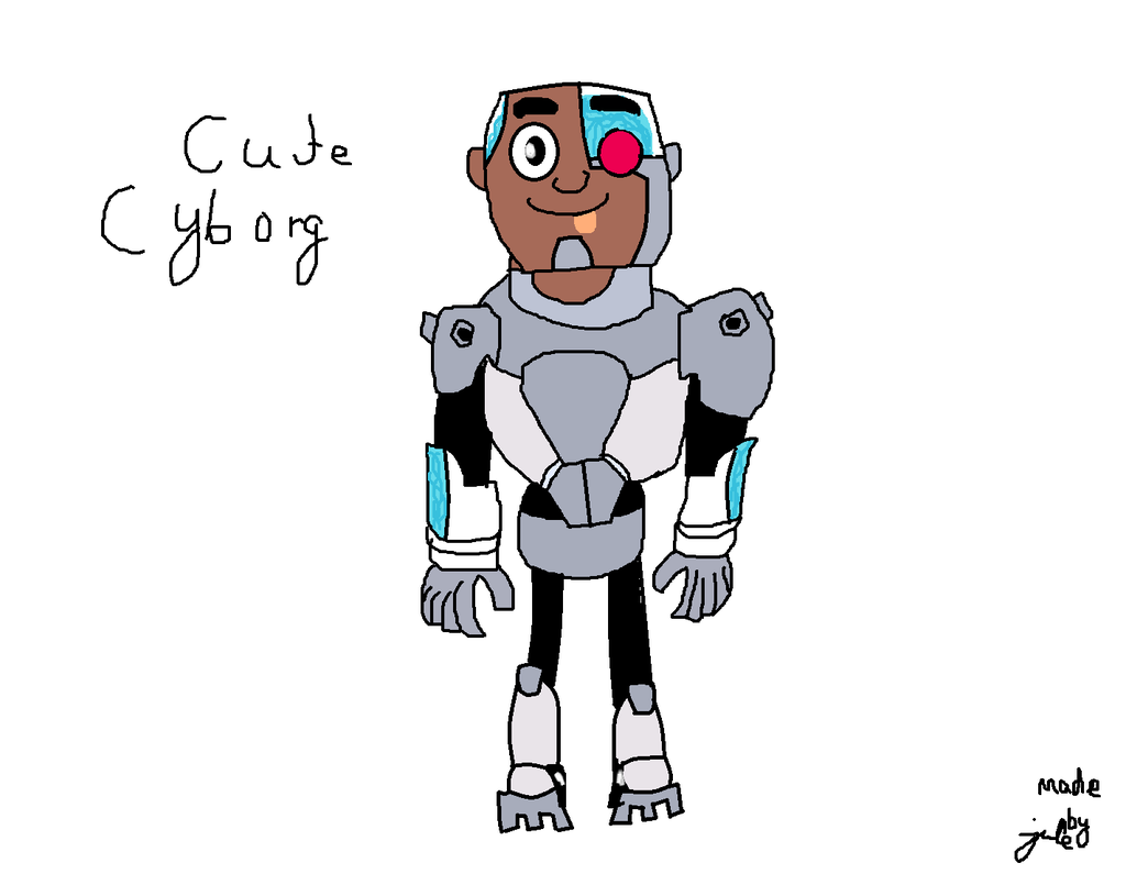 cute cyborg TEEN TITANS GO by dazzlingfan on