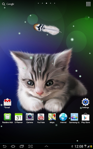 Kitten Live Wallpaper For Android Sleepy