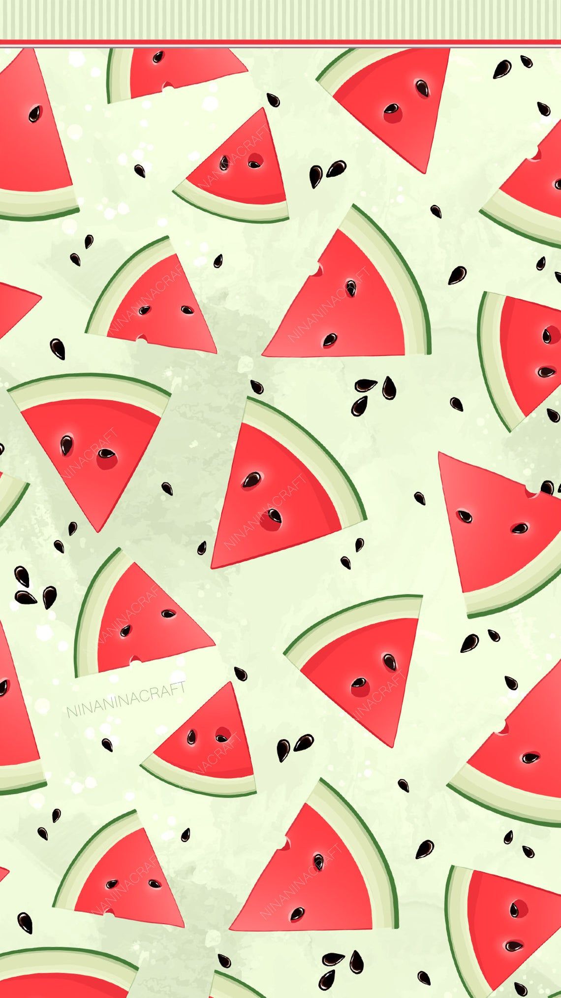 Watermelon Wallpaper Red Green Cute Clip Art