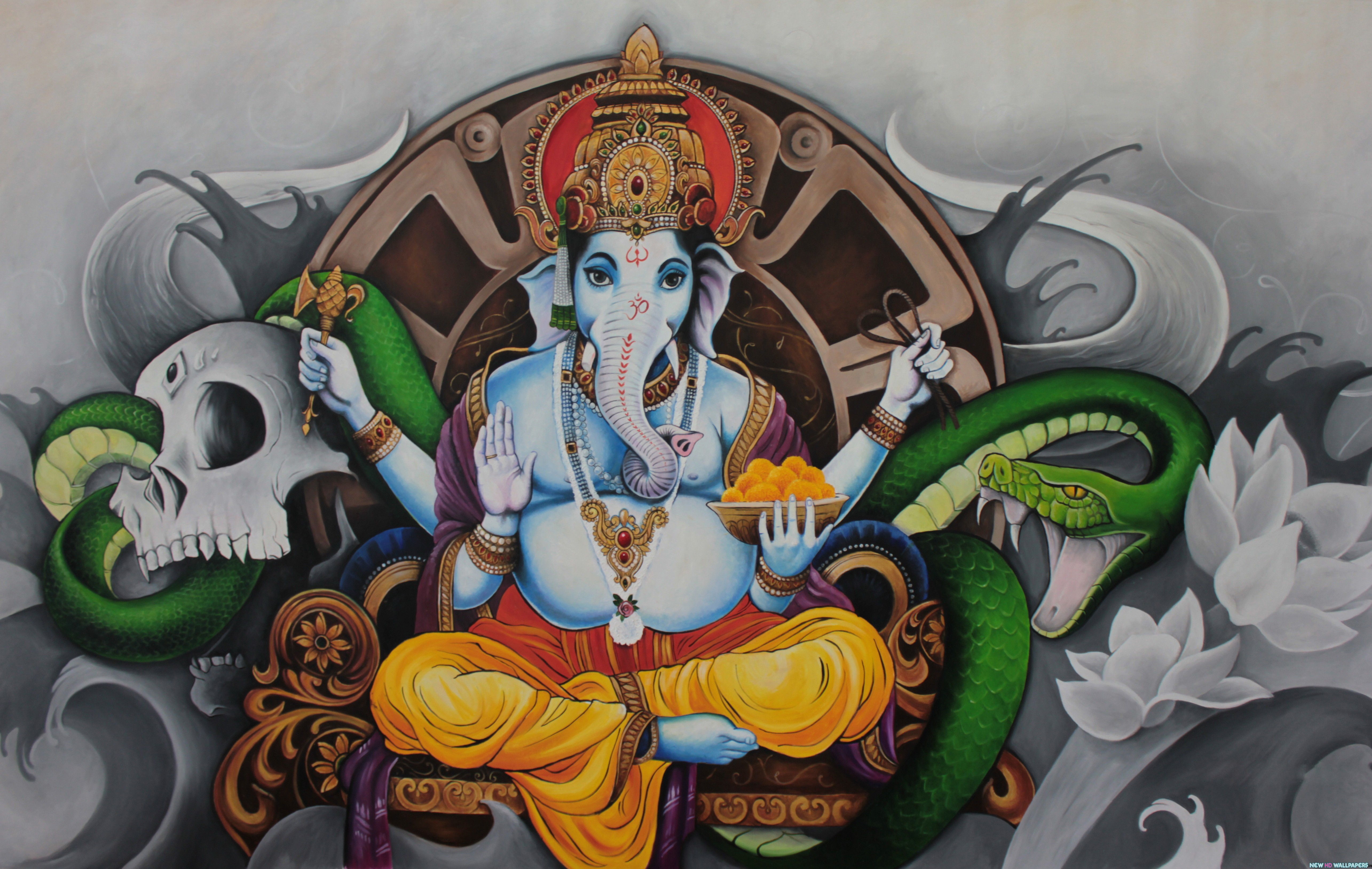 Hindu God Ganesh Chaturthi HD Wallpaper