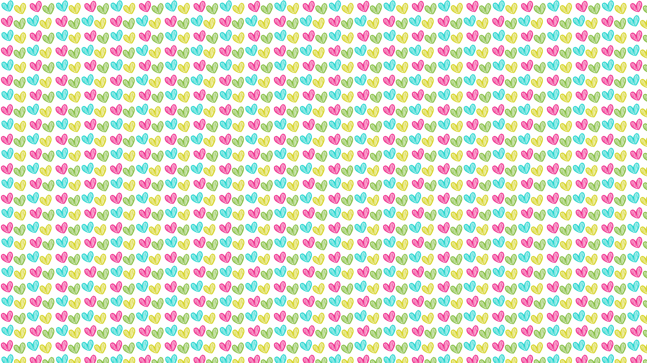 Hearts Of Crayon Desktop Wallpaper Is Easy Just Save The