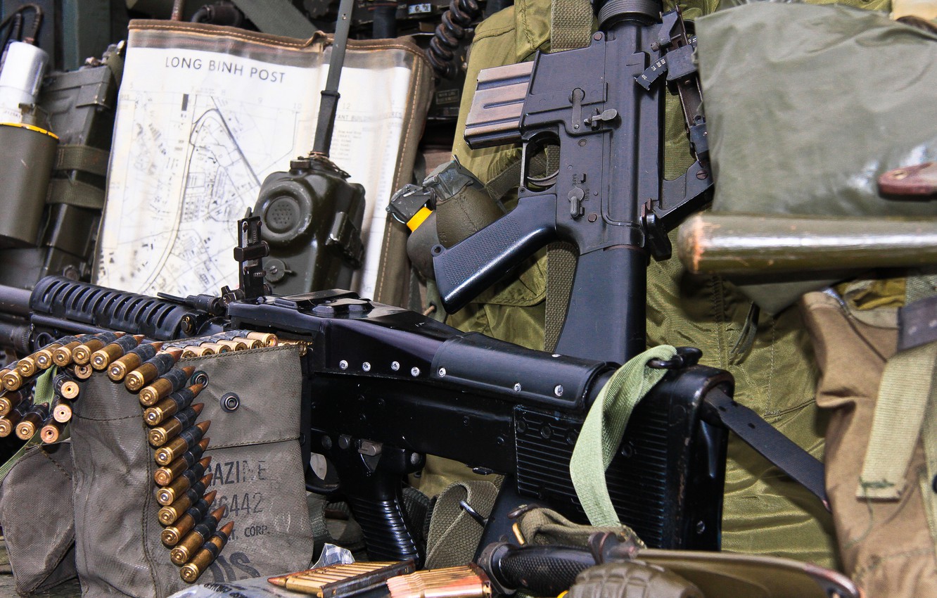 Wallpaper Cartridges Machine Gun Ammunition M16 Radio Assault