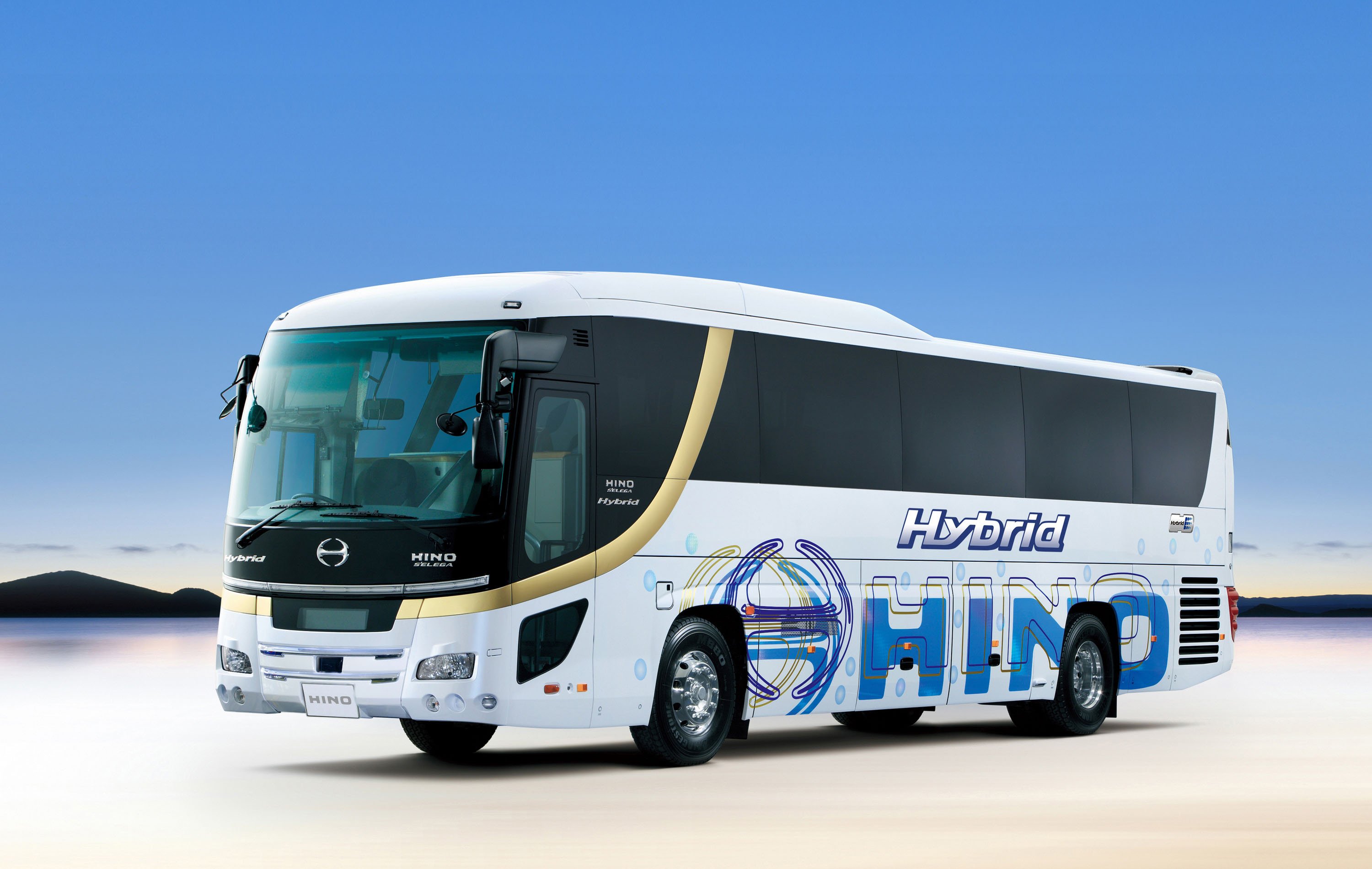 Hino Selega Hybrid Bus Transport Wallpaper