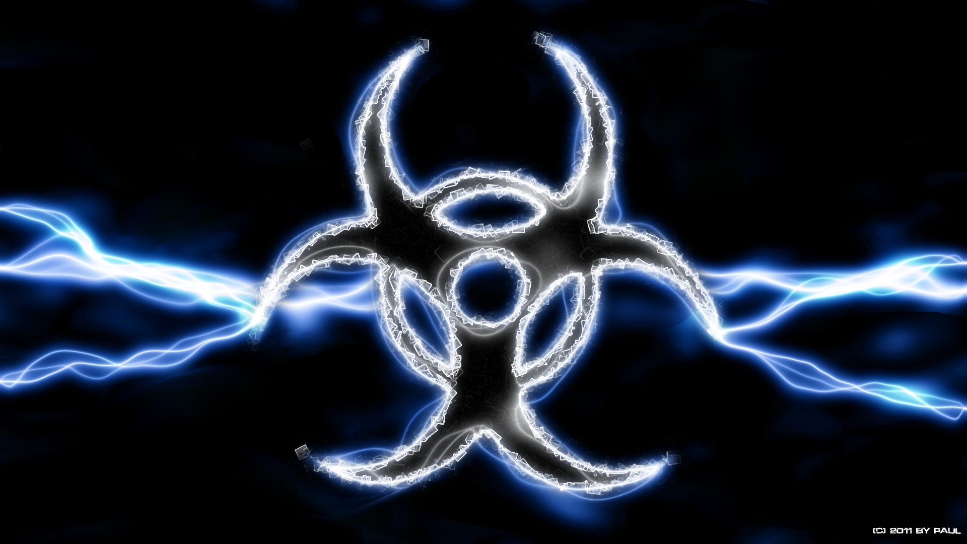 Green Biohazard Logo Wallpaper