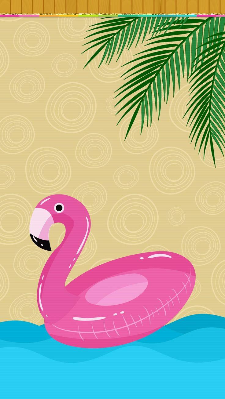 Digitalcutewalls Flamingo Wallpaper Summer Scrapbook