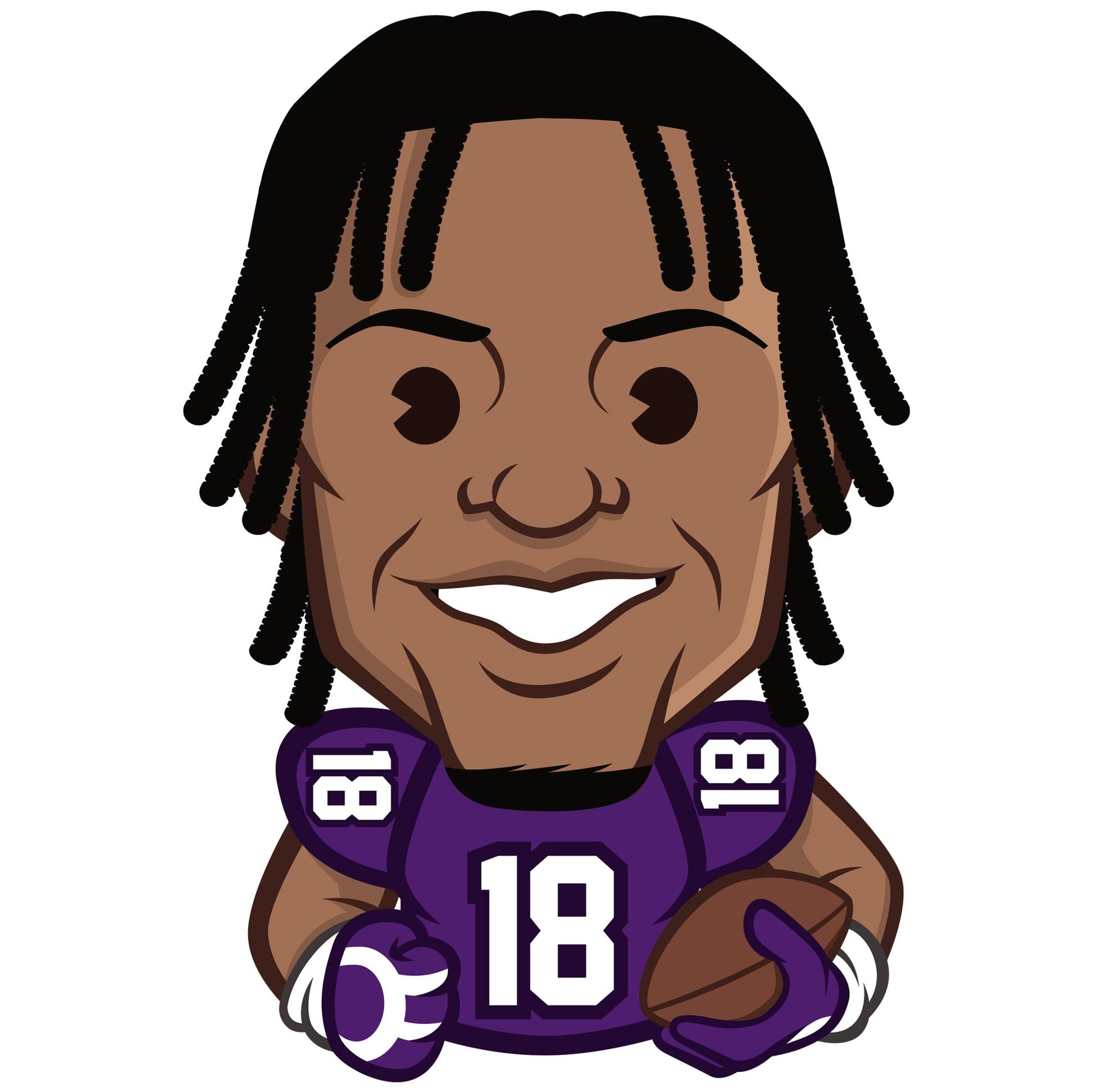 Minnesota Vikings Justin Jefferson Emoji Foam Core Cutout