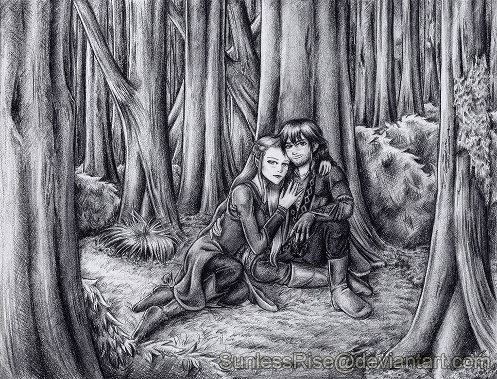 Kili And Tauriel By Sunlessrise