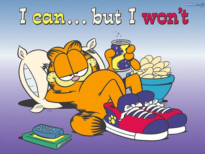 Garfield I Can But Wont X Happy Easter