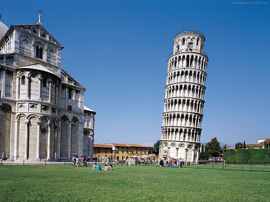 Tower Of Pisa Stands At60 Metres And Until Was Leaning At About A