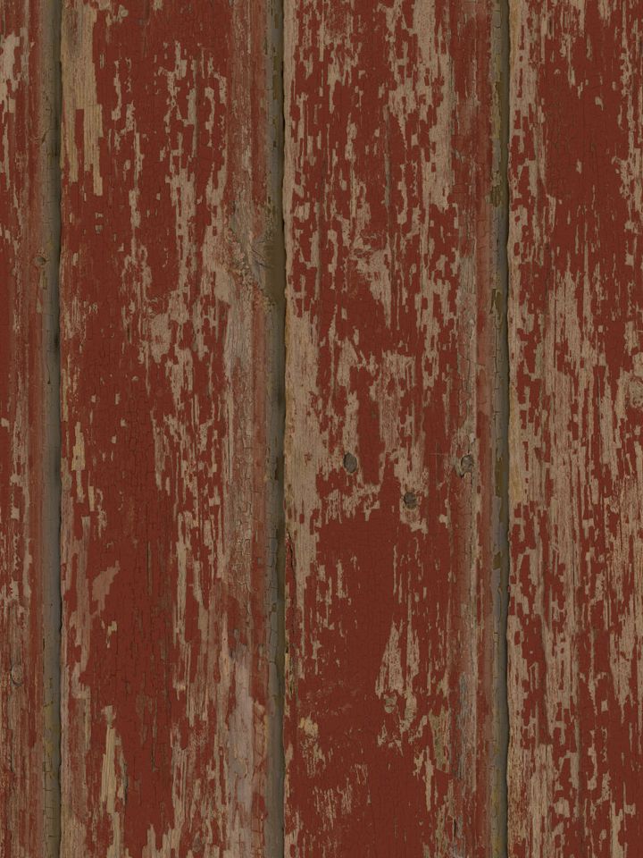 Red Barn Wood Scrapbook Background Paper