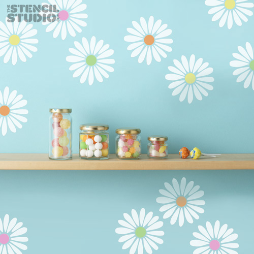 Daisy Flower Stencil For Home Decorating And Diy From The