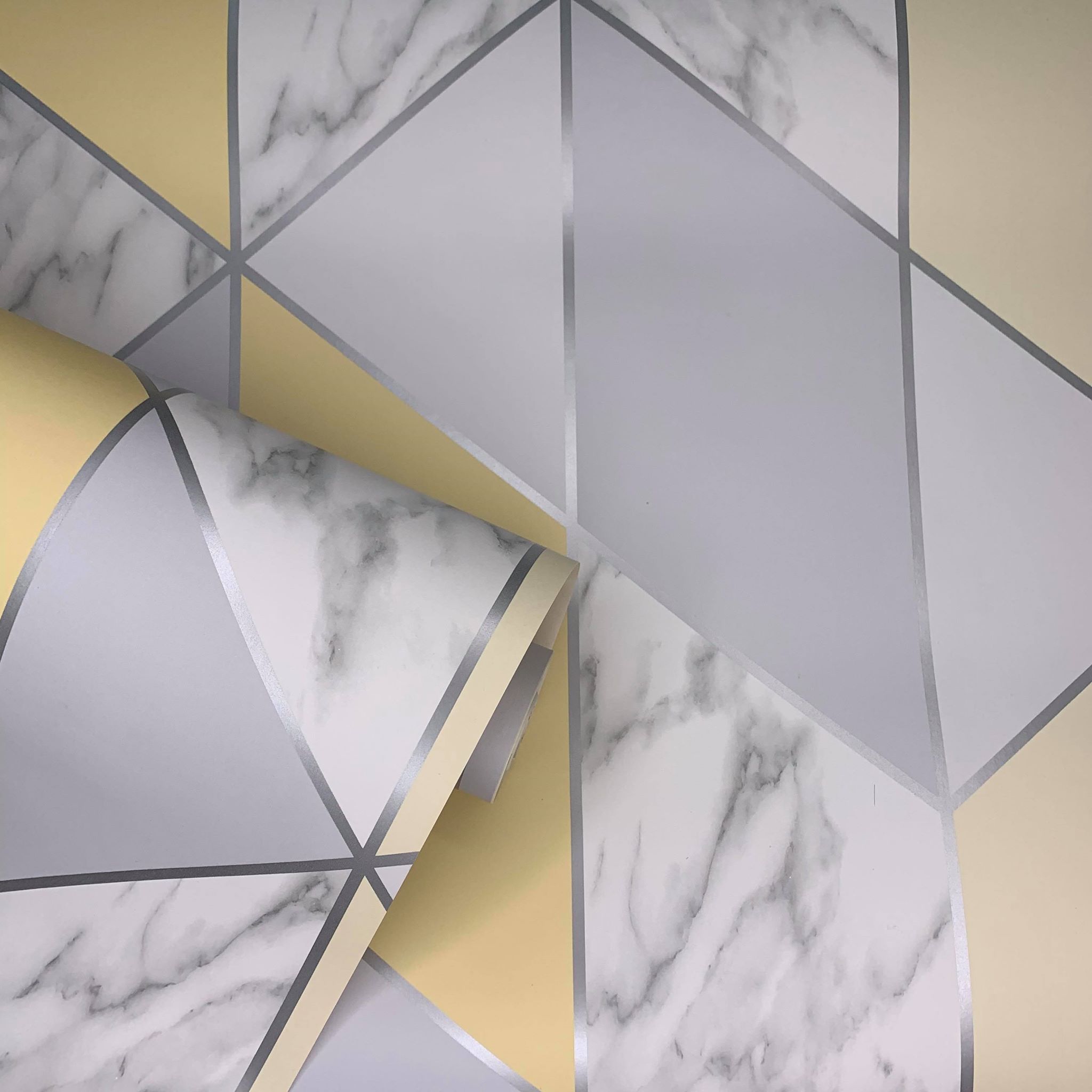 Grey And Yellow Wallpaper