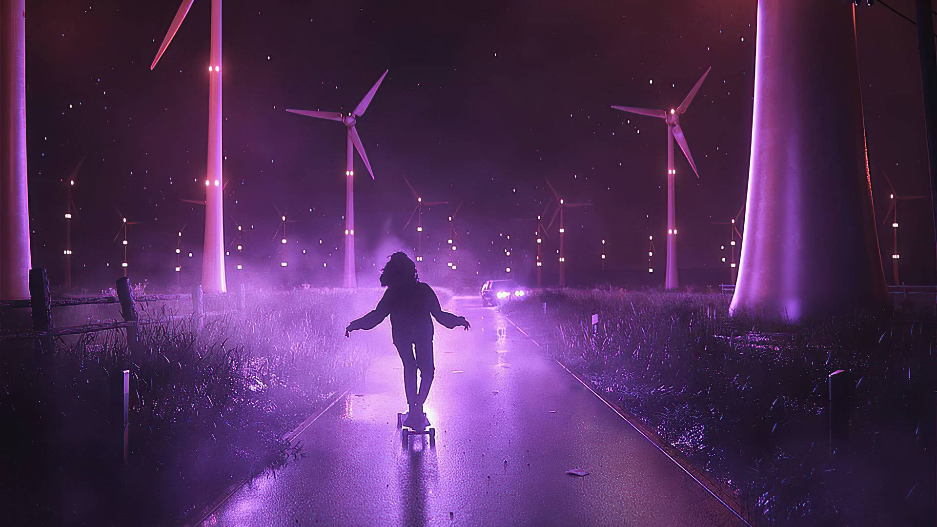 Neon Purple Wallpaper