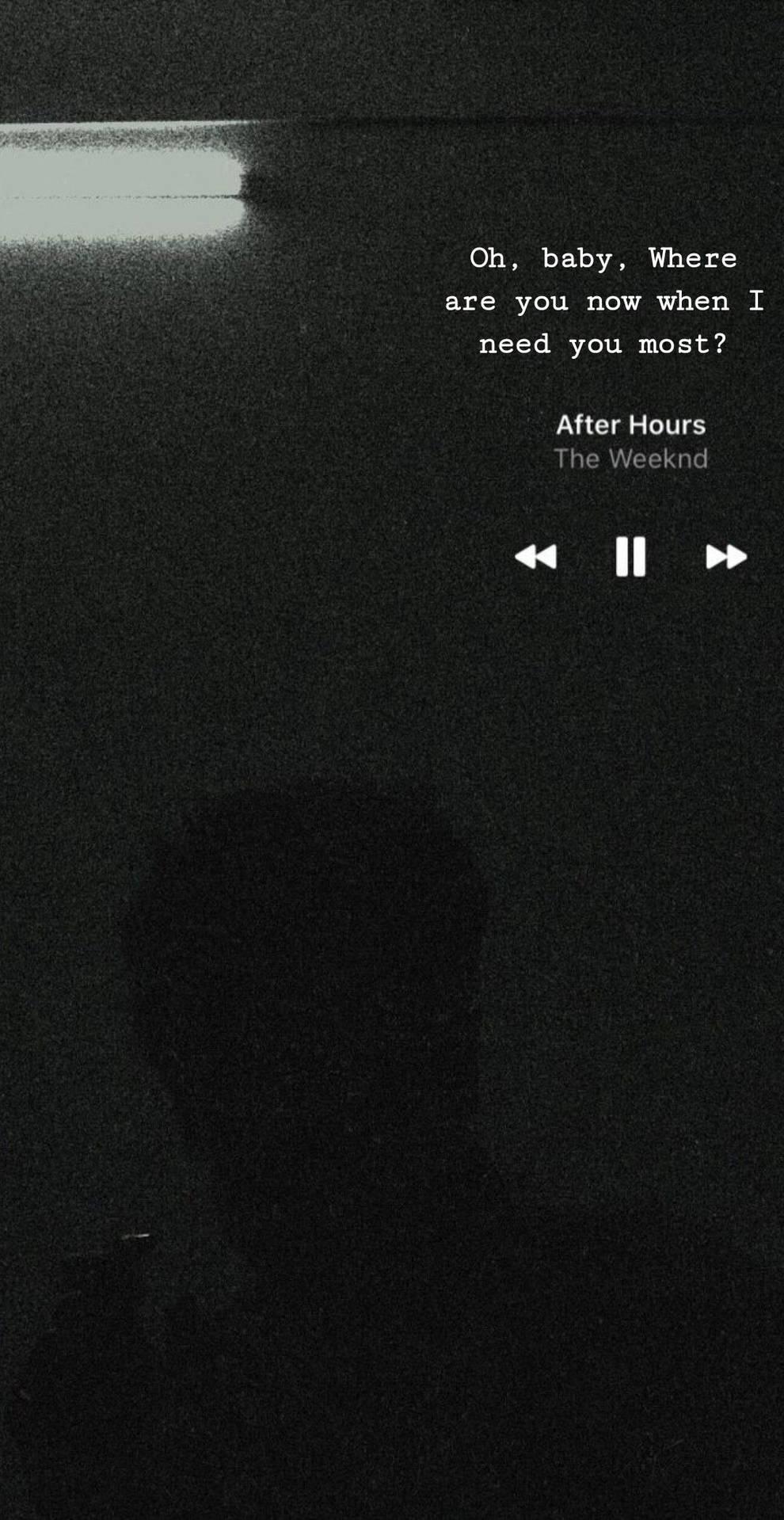 Download The Weeknd After Hours Lyrics Wallpaper