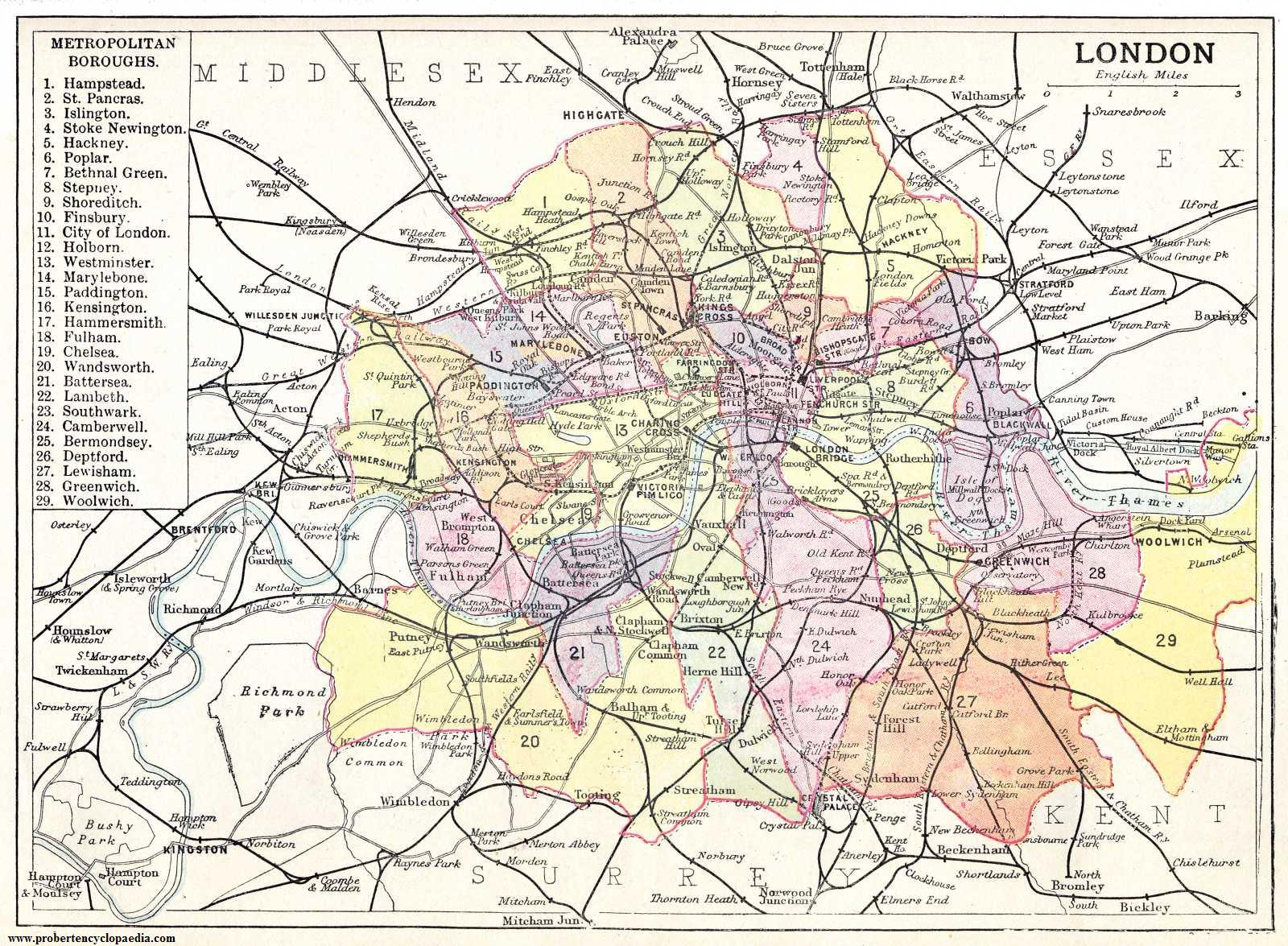 London City Map Widescreen Wallpaper