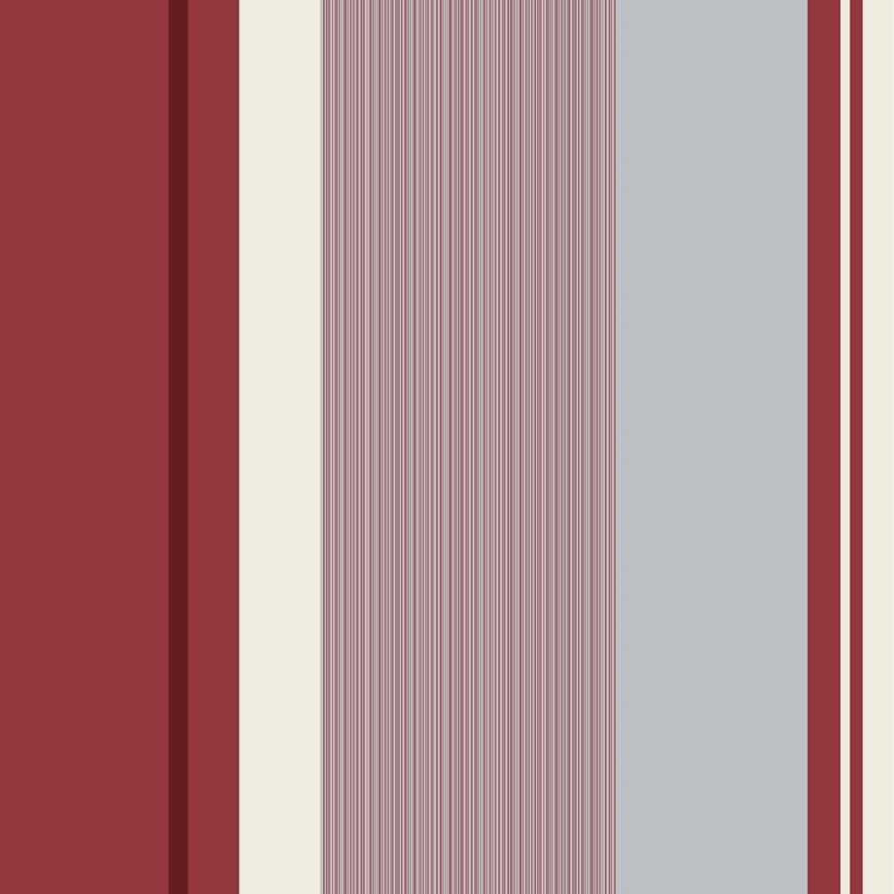 Home Wallpaper Crown Millie Stripe Red