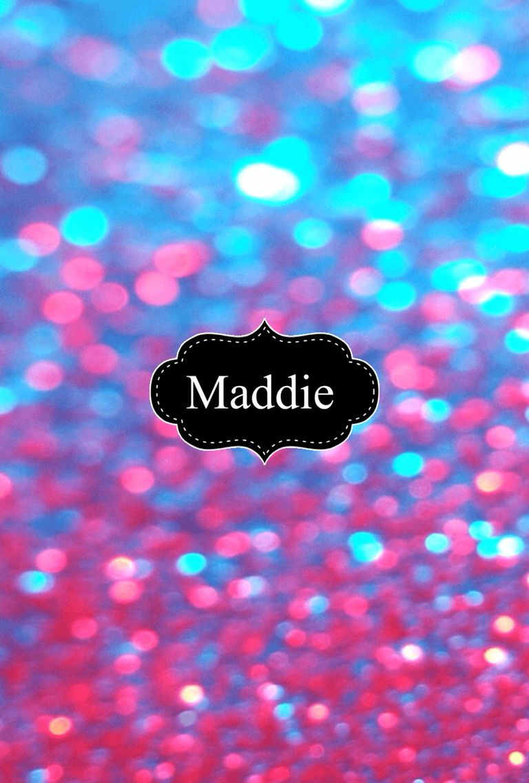 Cute Girl Names Monogram Wallpaper Glitter Background