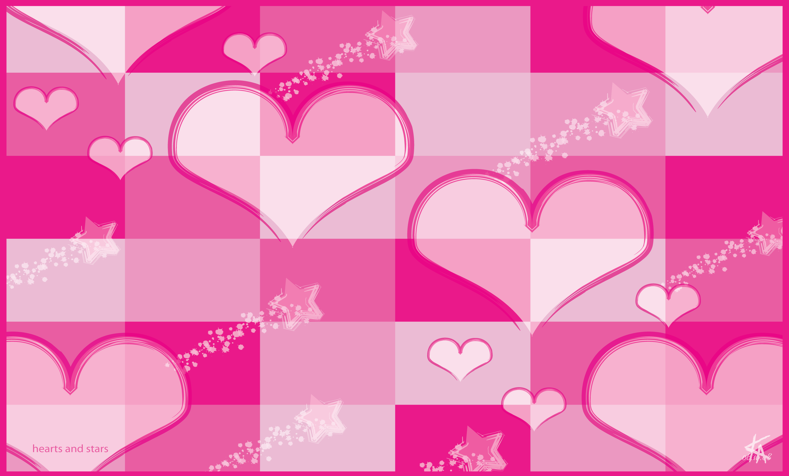 Hearts And Stars World Wallpaper Collection