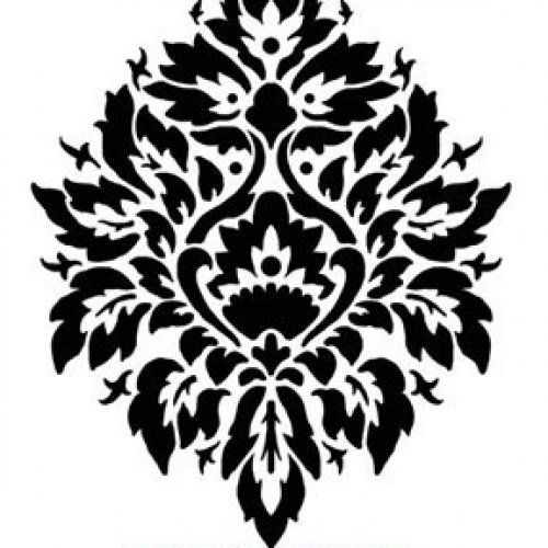 Free download Damask Stencil Nadya LG scale stencils instead of