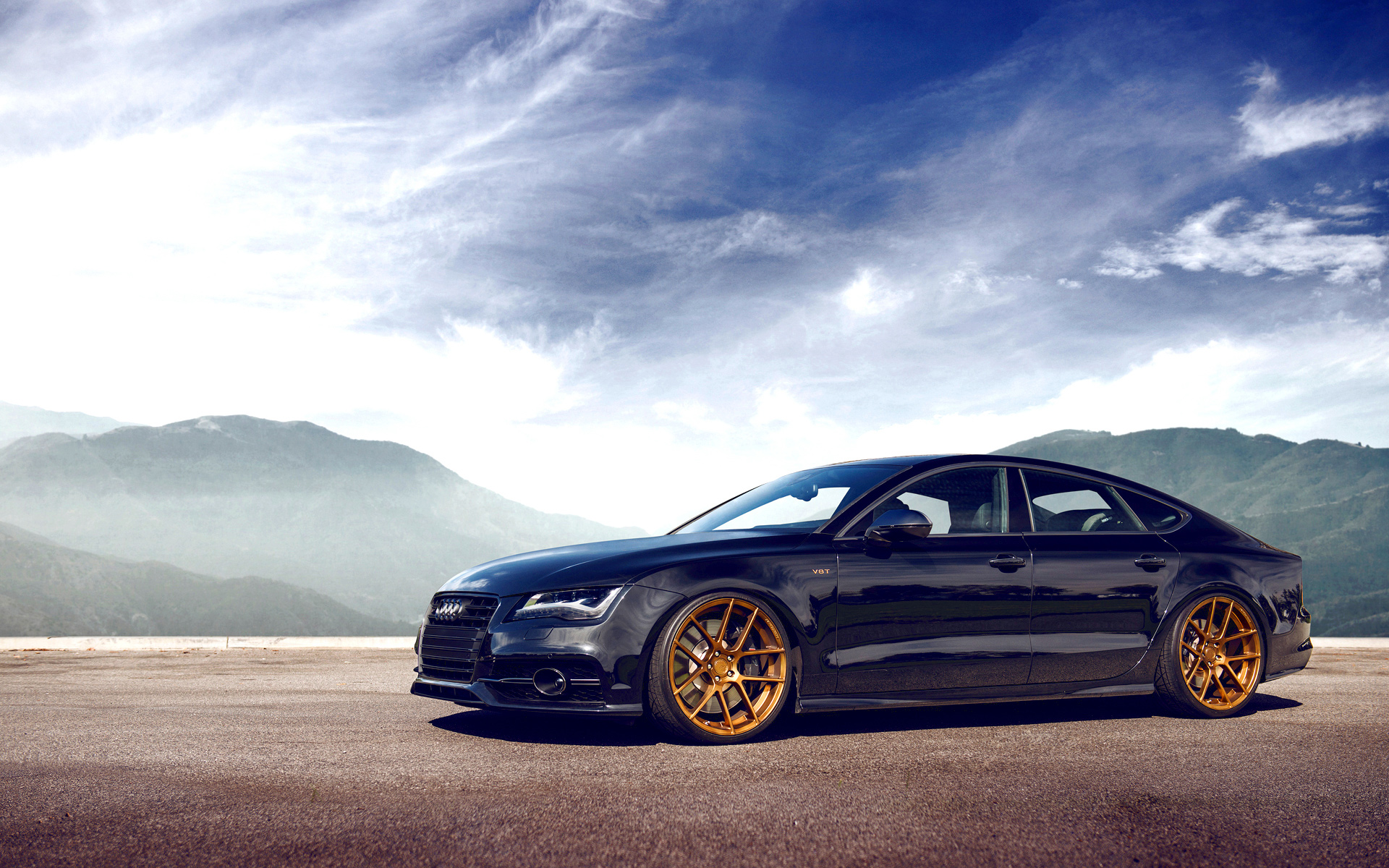 Audi A7 Front Black HD Wallpapers