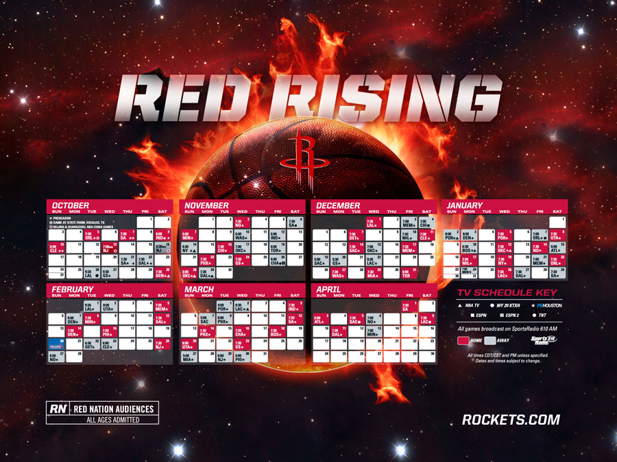 Houston Rockets Schedule Wallpaper