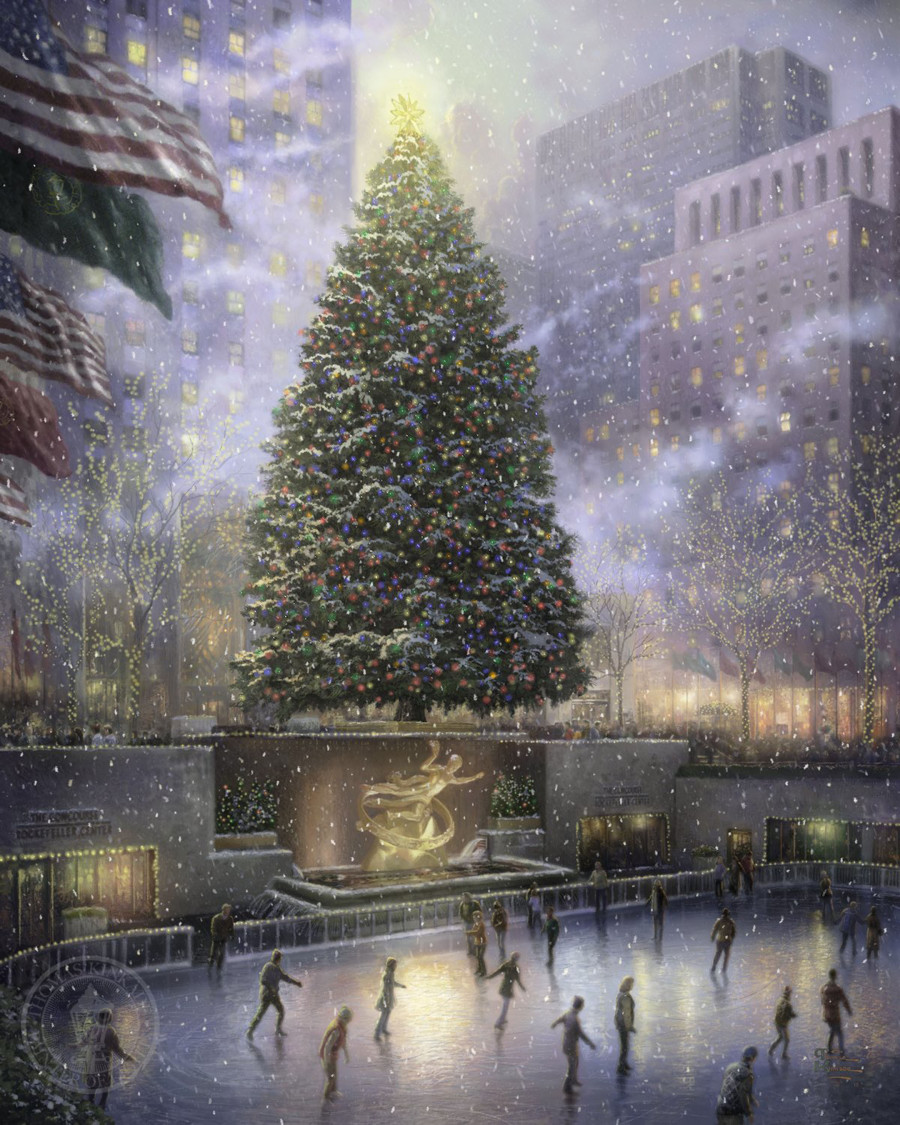 Thomas Kinkade Christmas In New York Ap