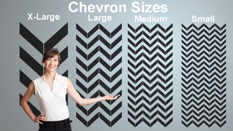 Wall Decals Pre Spaced Chevron Design On An Easy To Apply Wallpaper