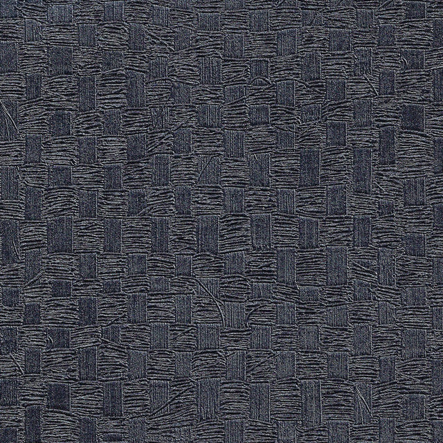 Metallic Blue Geometric Embossed Woven Basket Wallpaper   Contemporary 640x640