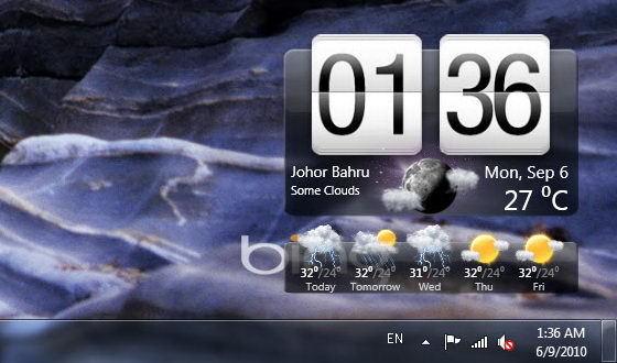 windows 10 weather animated home screen
