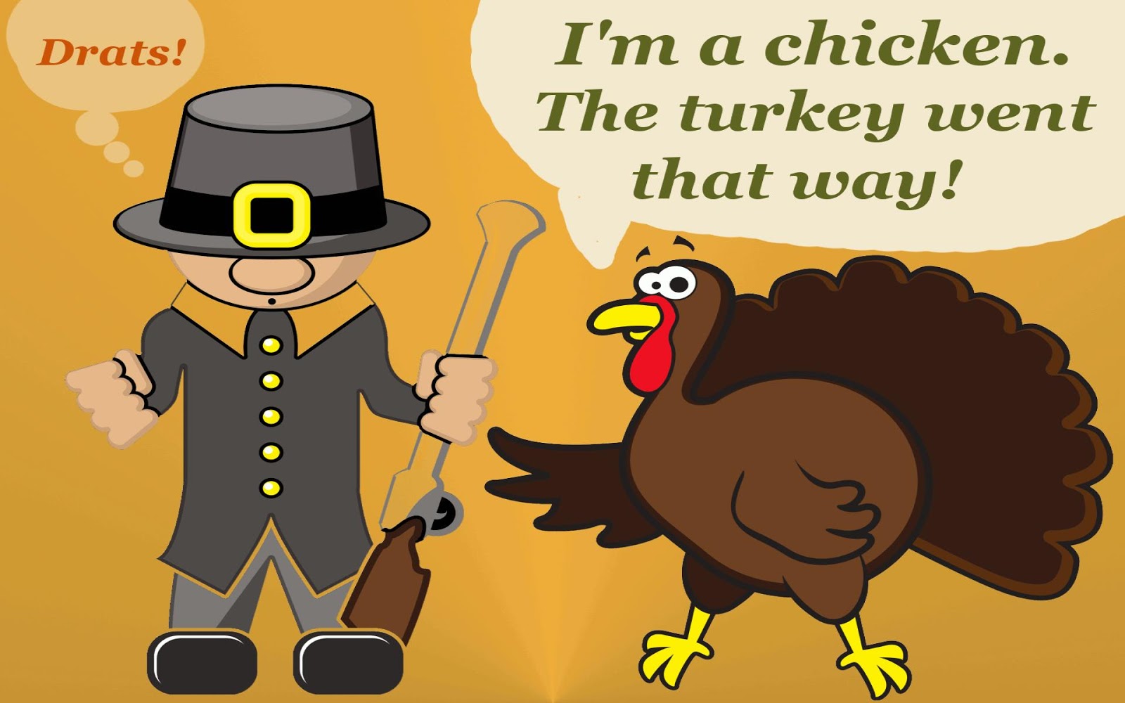 Thanksgiving Day Funny HD Wallpaper For iPhone