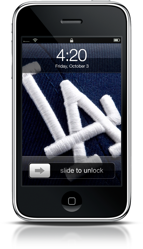 Los Angeles Dodgers iPhone Wallpaper Just a Memo