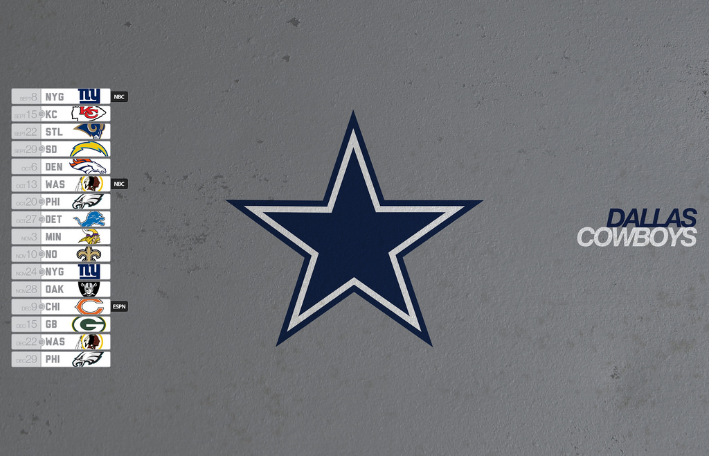 Dallas Cowboys Background Schedule