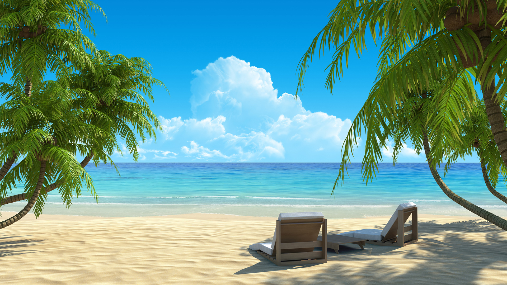 Paradise Beach Widescreen HD Wallpaper