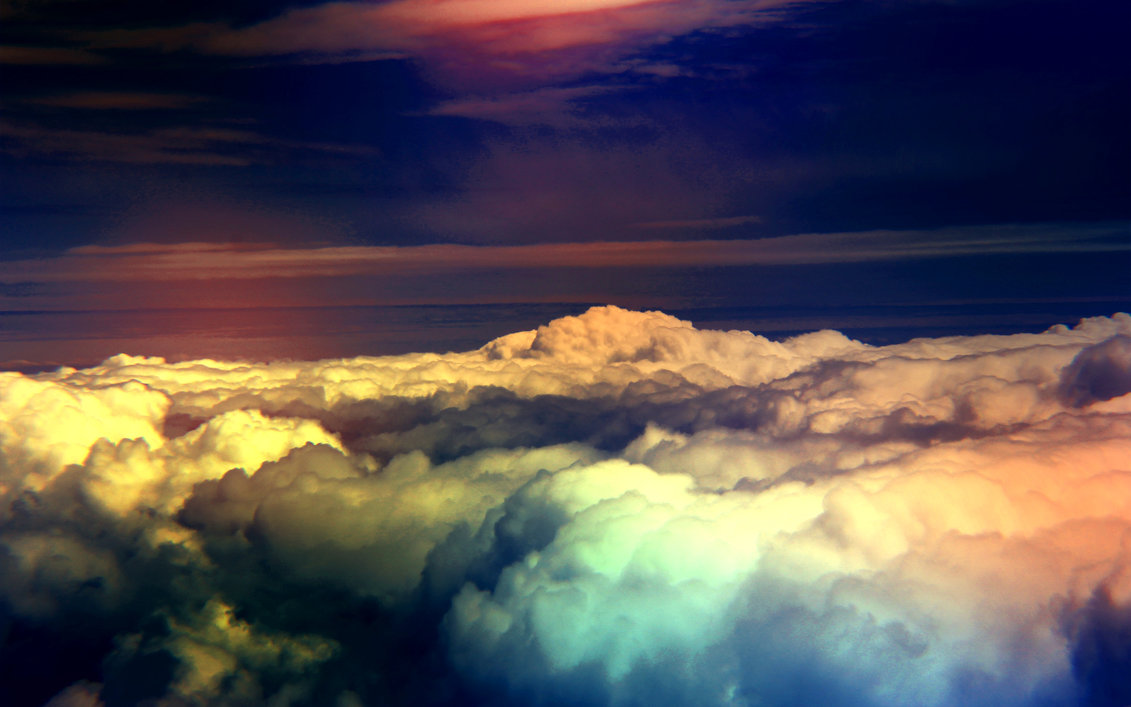 Rainbow Clouds by Tectix on