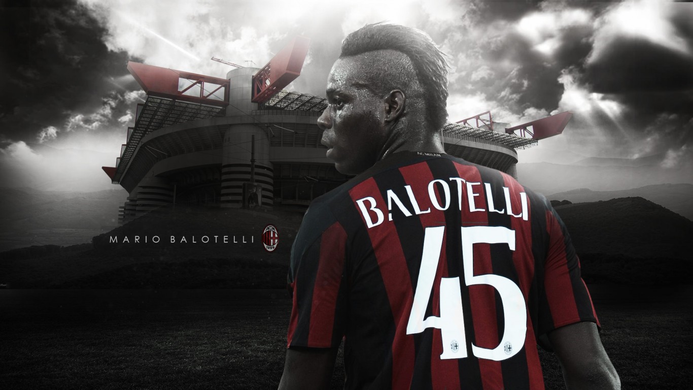 Mario Balotelli Ac Milan Wallpaper Football HD