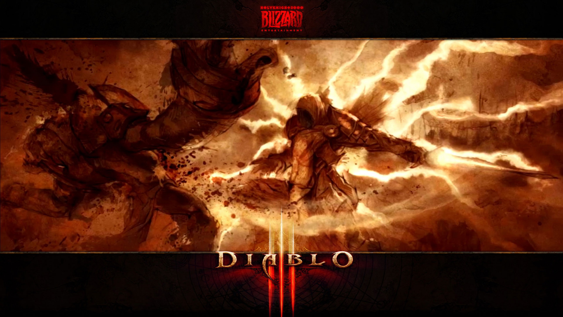 Diablo Tyrael Fighting Demons Wallpaper Game HD Video
